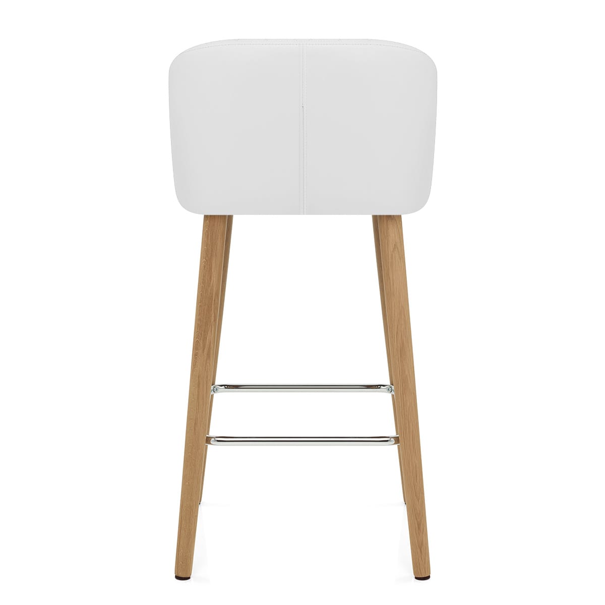 Sgabello Ecopelle Quercia - Pacific Bianco
