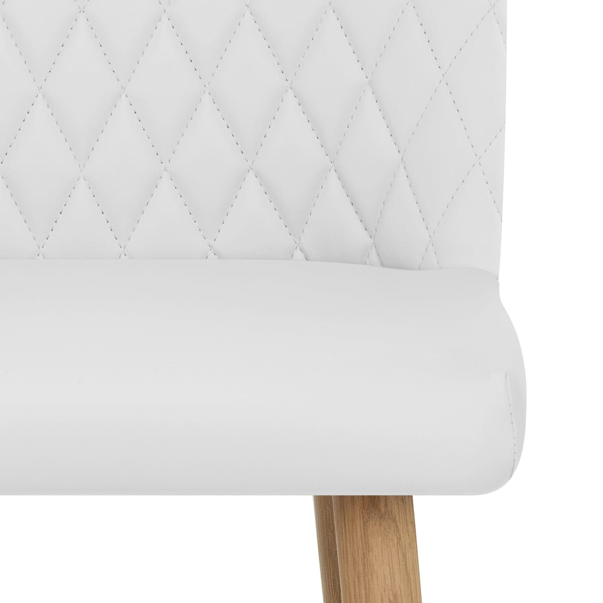 Sgabello Ecopelle Quercia - Pacific Bianco