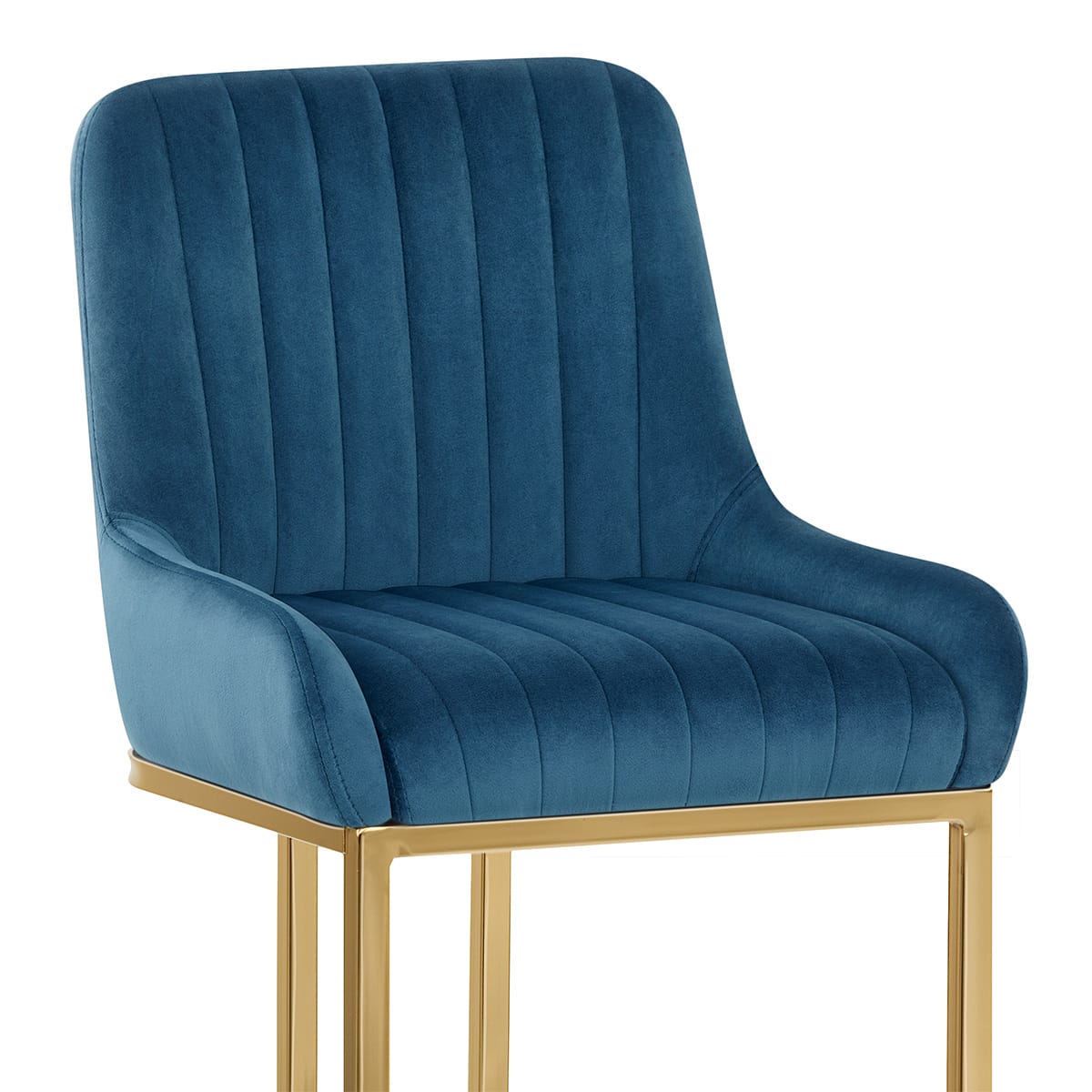 Sgabello Velluto - Paget Blu