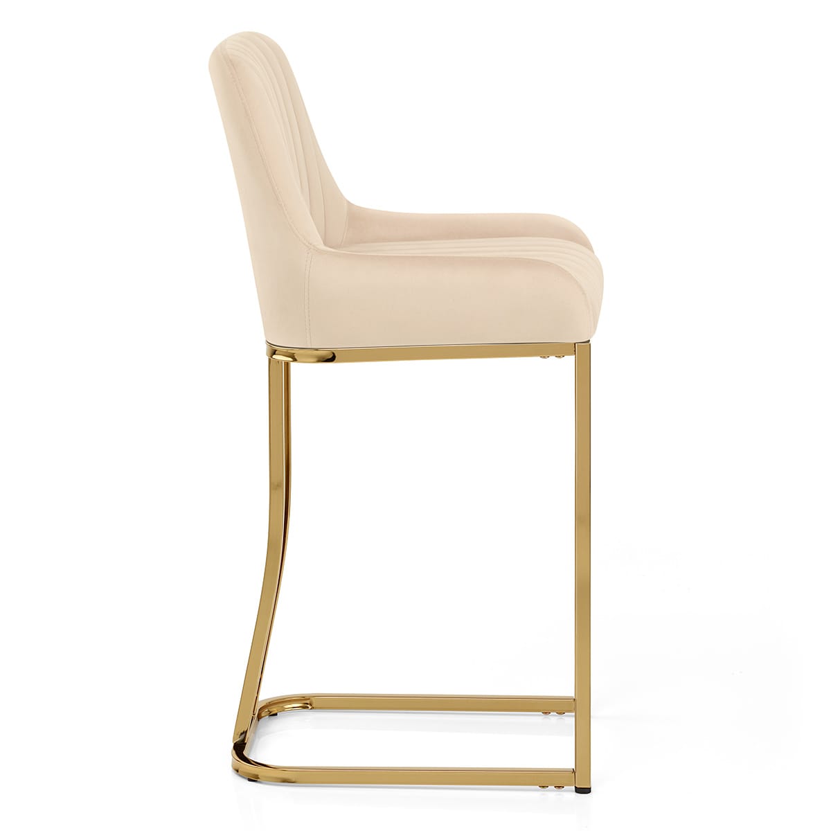 Sgabello Velluto - Paget Crema