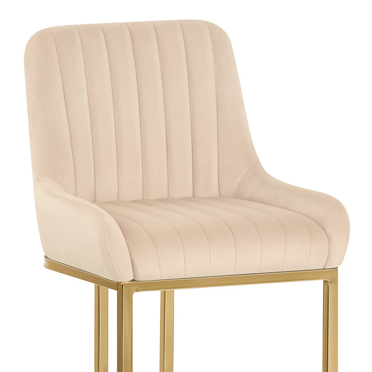 Sgabello Velluto - Paget Crema