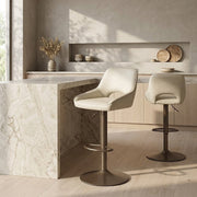Sgabello Ecopelle Anticata - Paris Crema