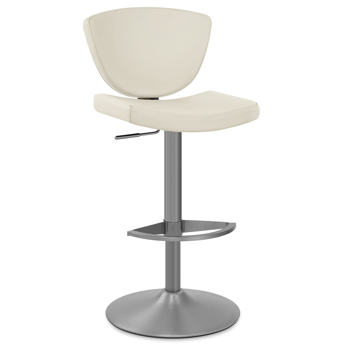 Sgabello Vera Pelle Graffite - Pearl Crema