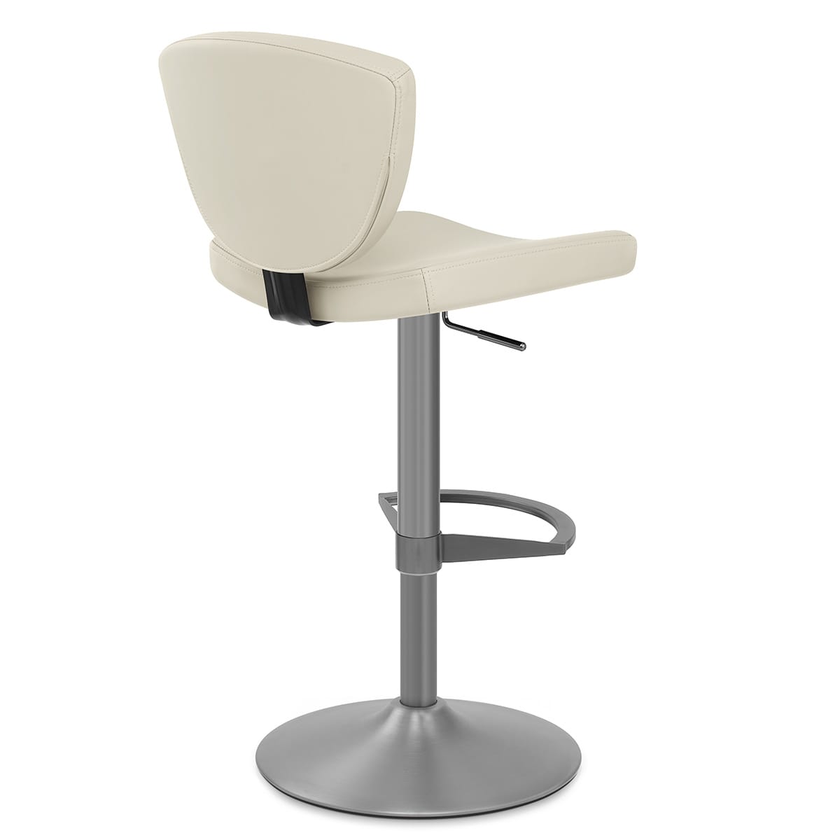 Sgabello Vera Pelle Graffite - Pearl Crema