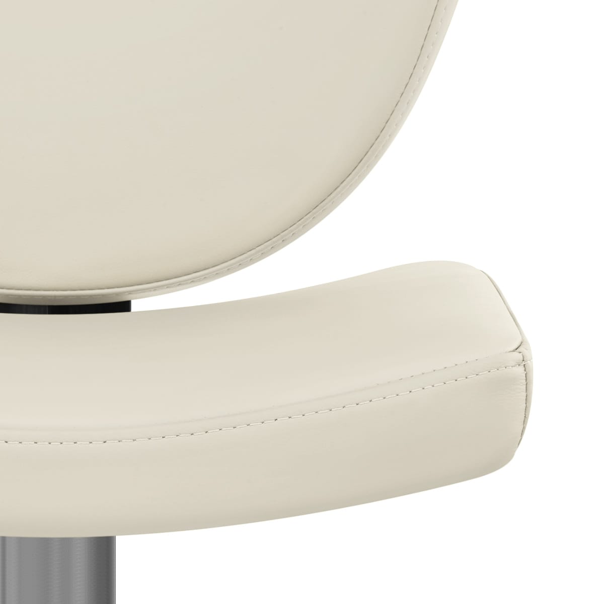Sgabello Vera Pelle Graffite - Pearl Crema