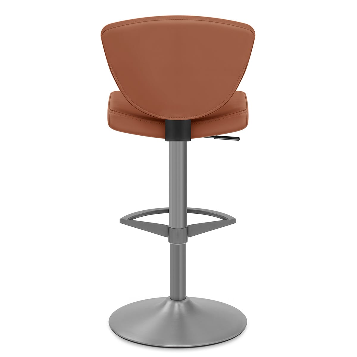 Sgabello Vera Pelle Graffite - Pearl Marrone