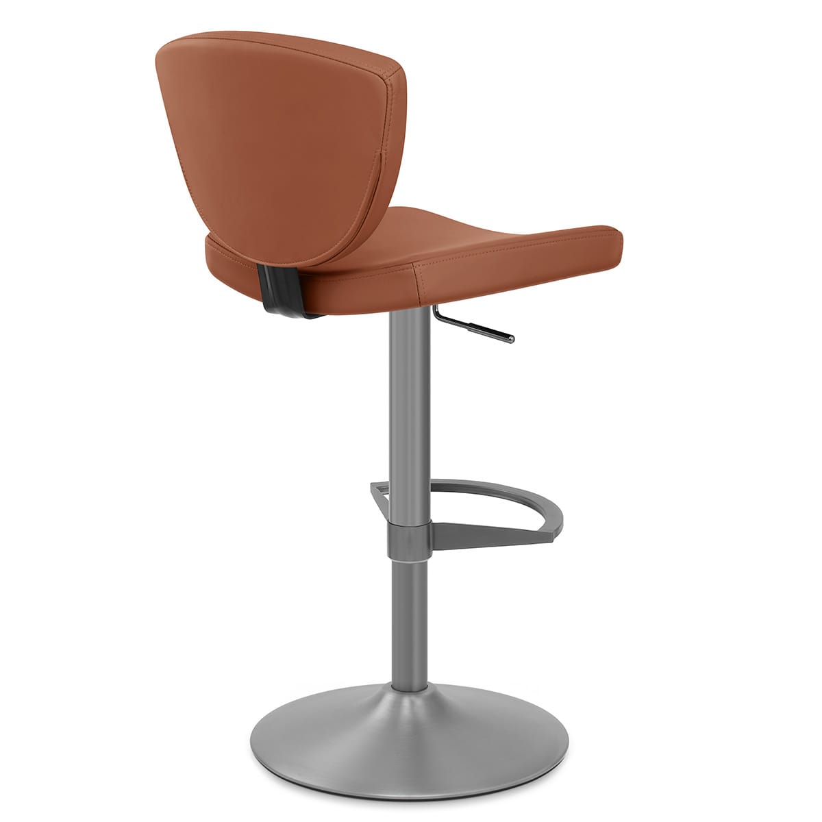 Sgabello Vera Pelle Graffite - Pearl Marrone