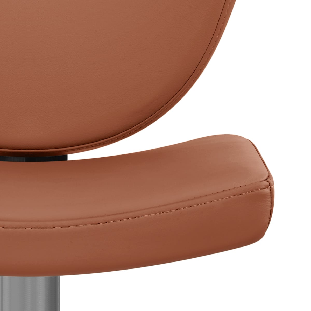 Sgabello Vera Pelle Graffite - Pearl Marrone