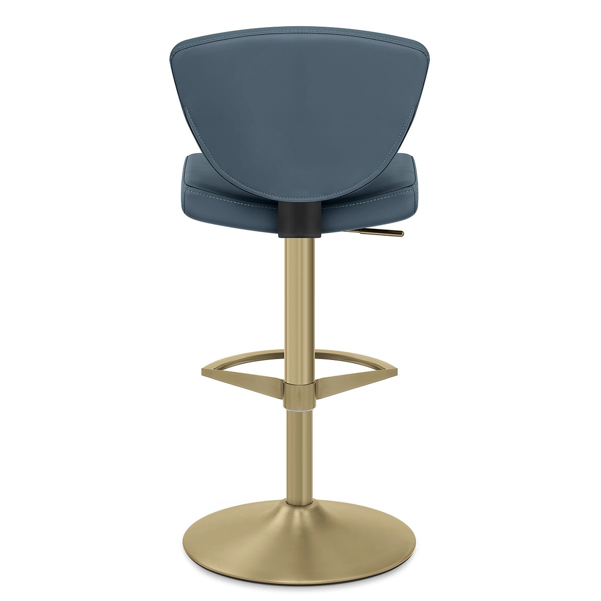 Sgabello da bar Vera Pelle Oro - Pearl Blu