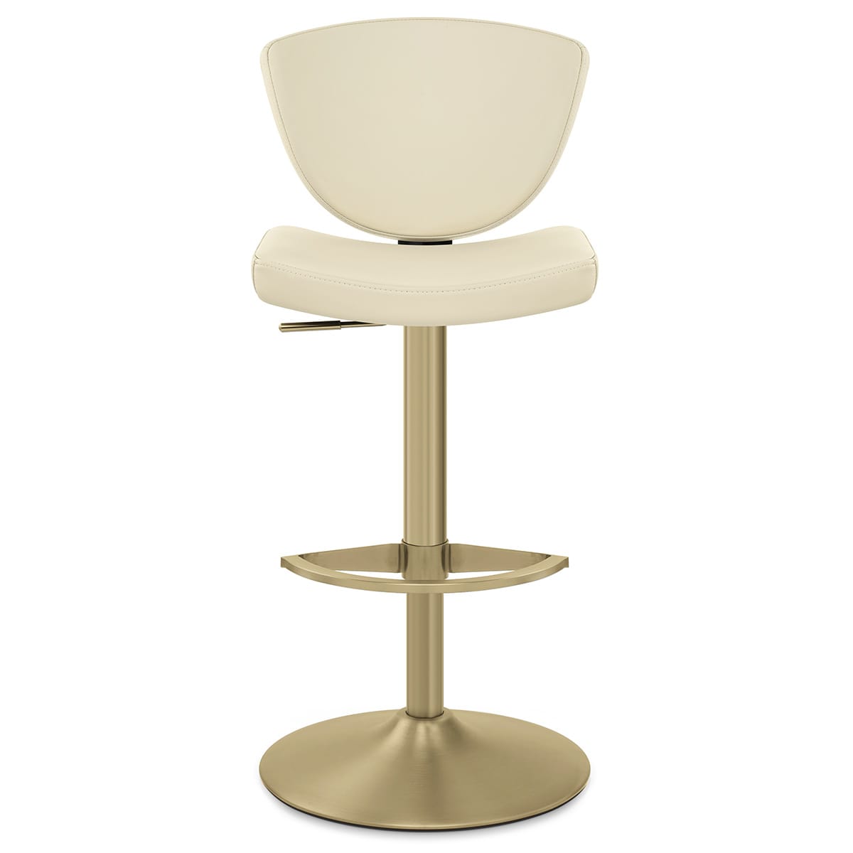 Sgabello da bar Vera Pelle Oro - Pearl Crema