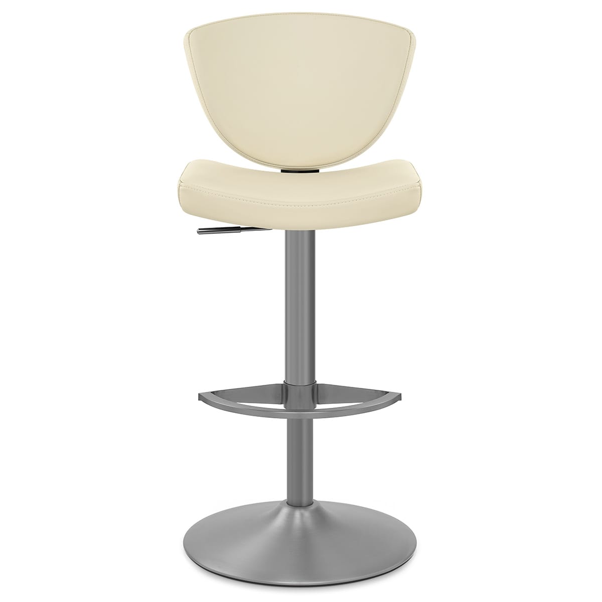 Sgabello Vera Pelle - Pearl Crema