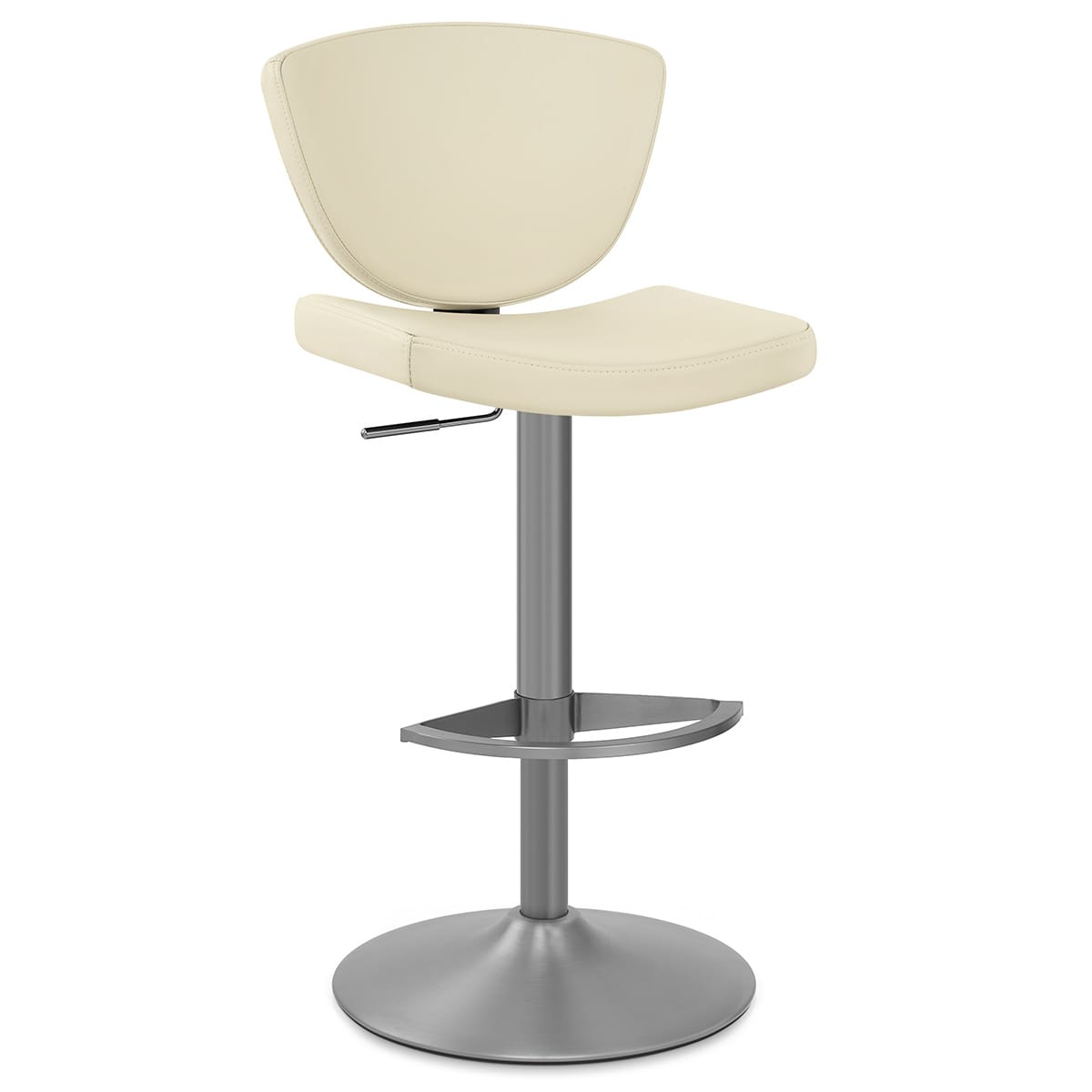 Sgabello Vera Pelle - Pearl Crema