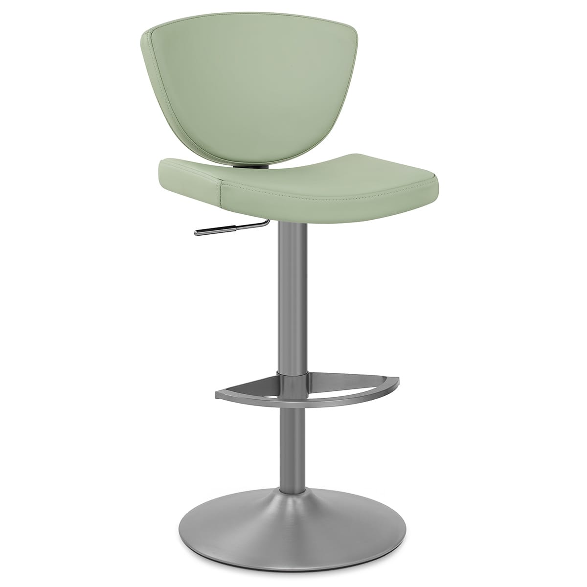 Sgabello Vera Pelle - Pearl Verde