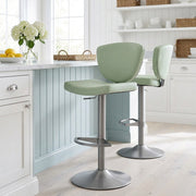 Sgabello Vera Pelle - Pearl Verde