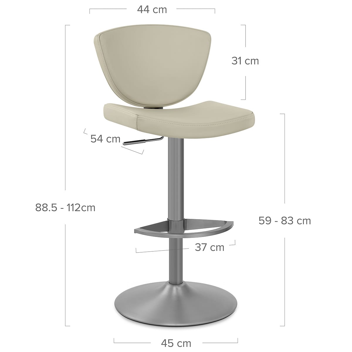 Sgabello Vera Pelle - Pearl Talpa