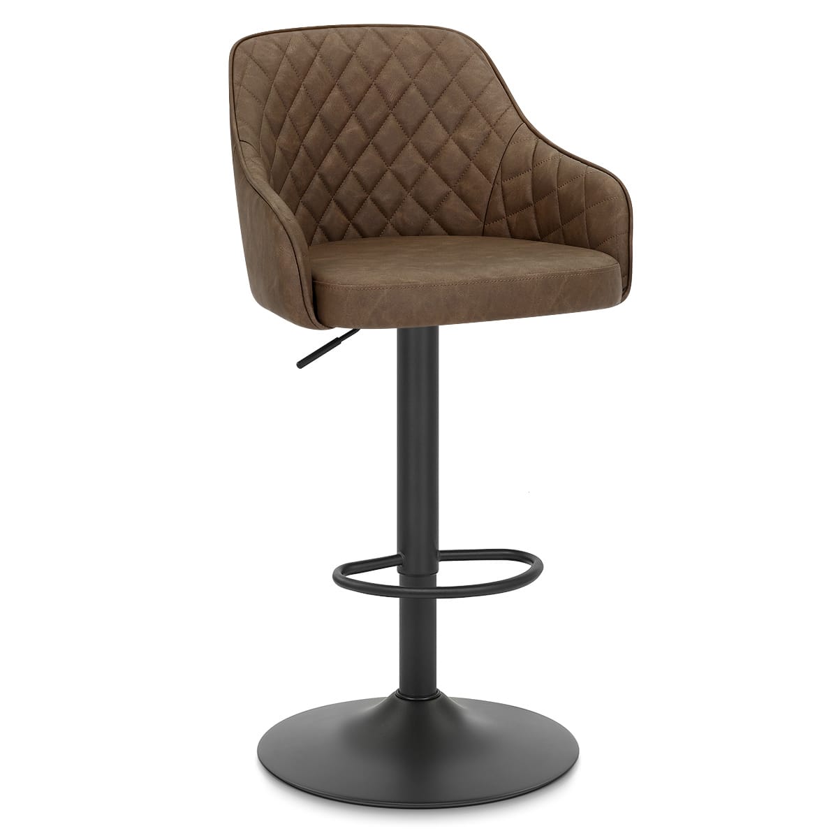 Sgabello Ecopelle - Perth Marrone