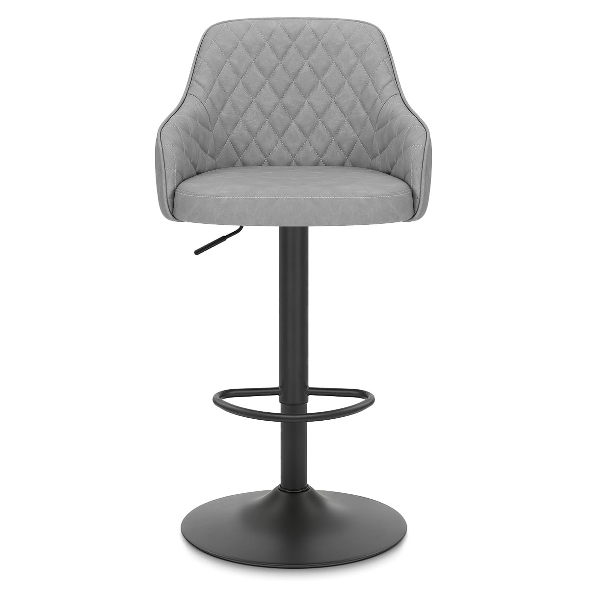 Sgabello Ecopelle - Perth Grigio