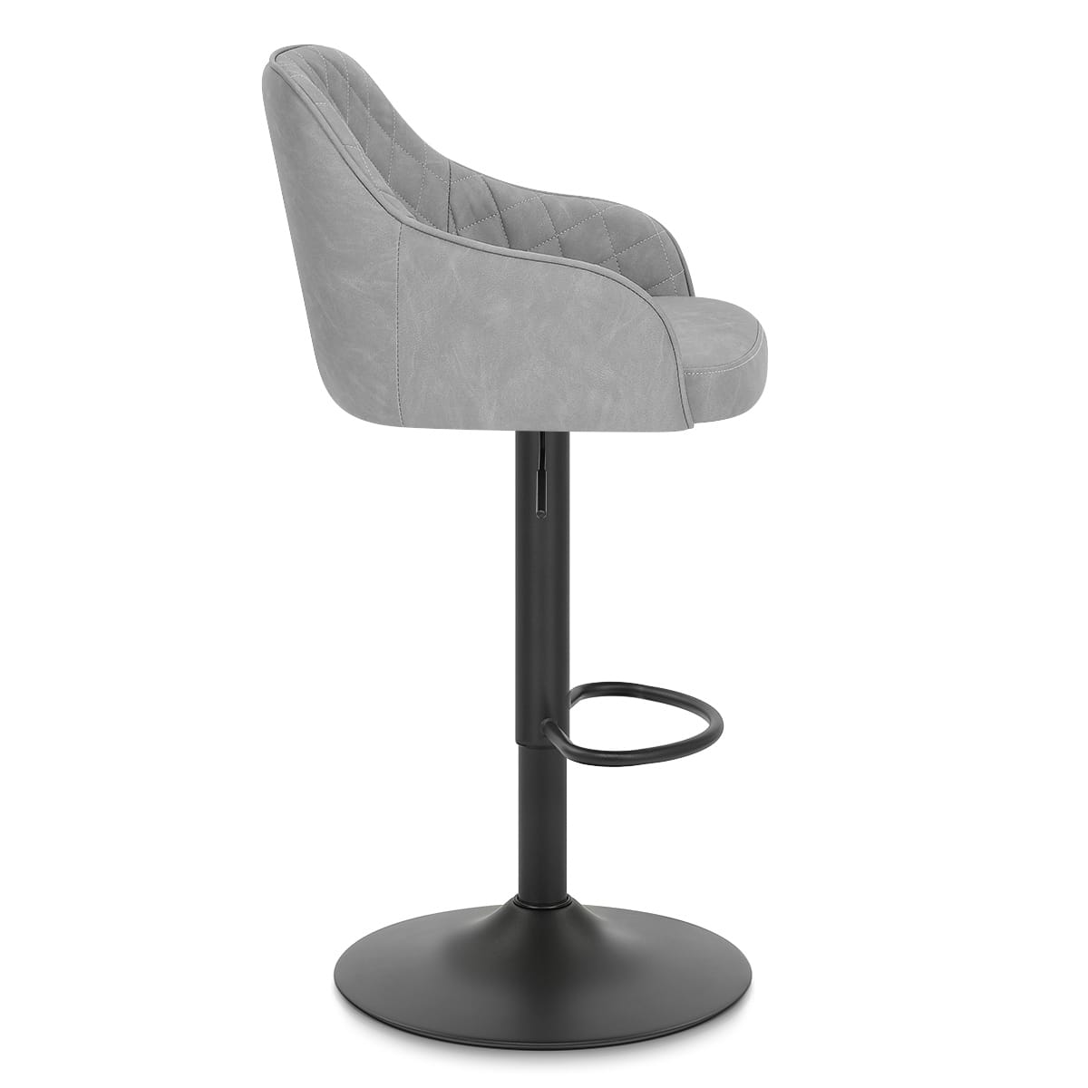 Sgabello Ecopelle - Perth Grigio