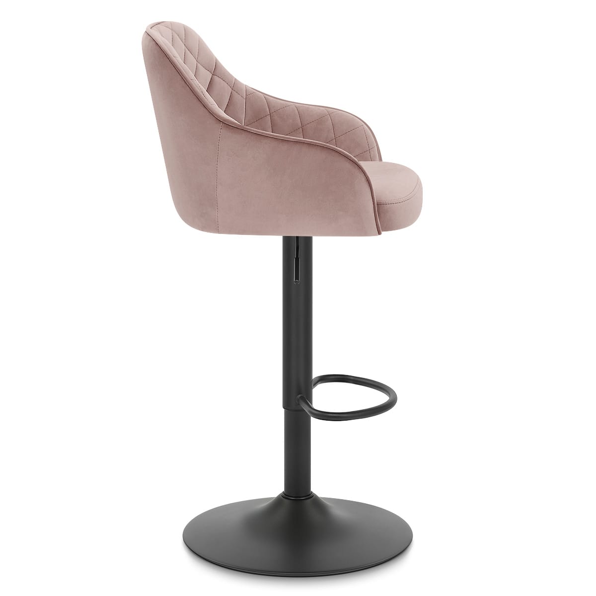 Sgabello Velluto - Perth Rosa