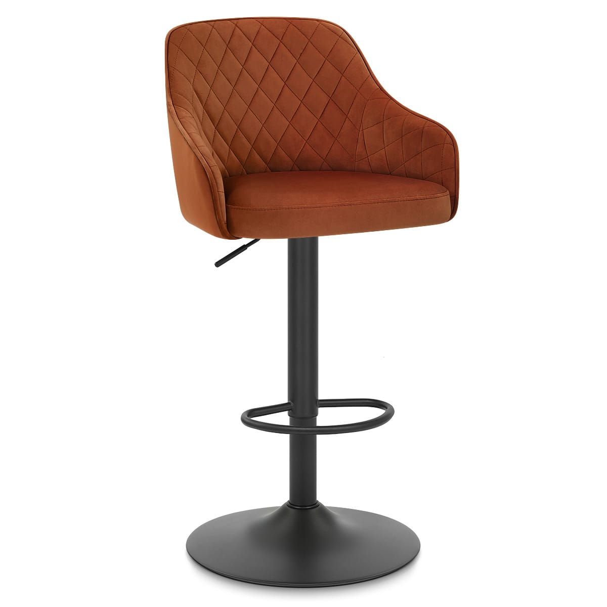 Sgabello Velluto - Perth Marrone