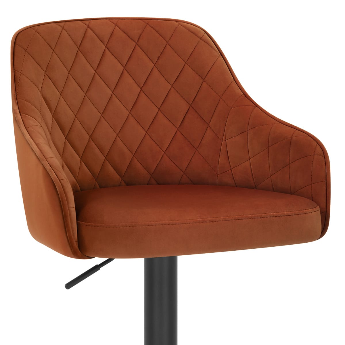 Sgabello Velluto - Perth Marrone