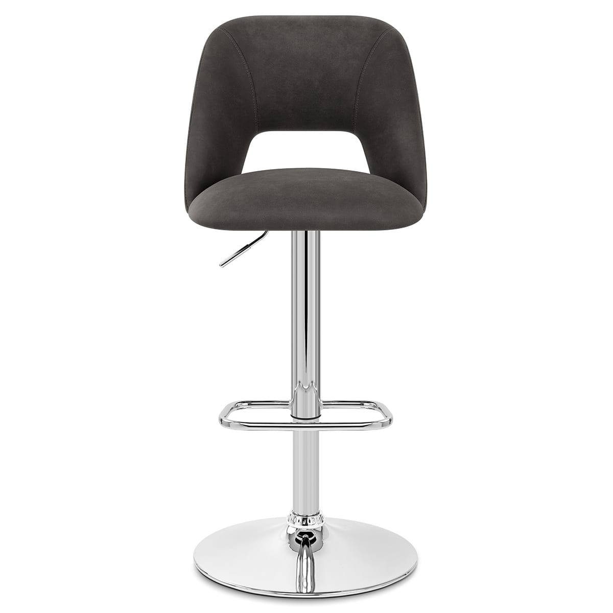 Sgabello Ecopelle - Phoenix Grigio scuro