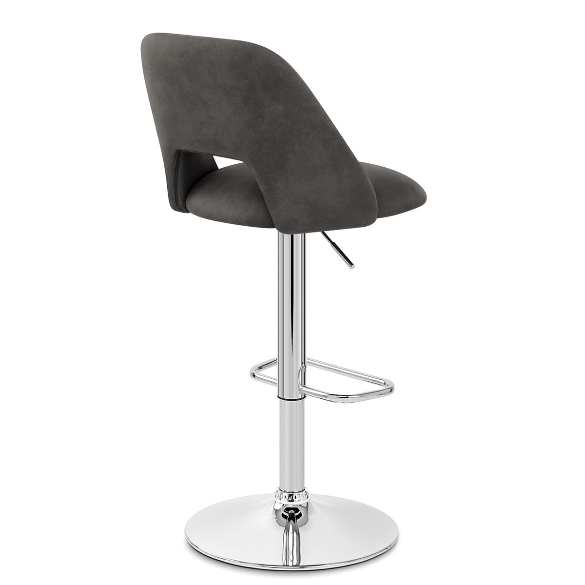 Sgabello Ecopelle - Phoenix Grigio scuro