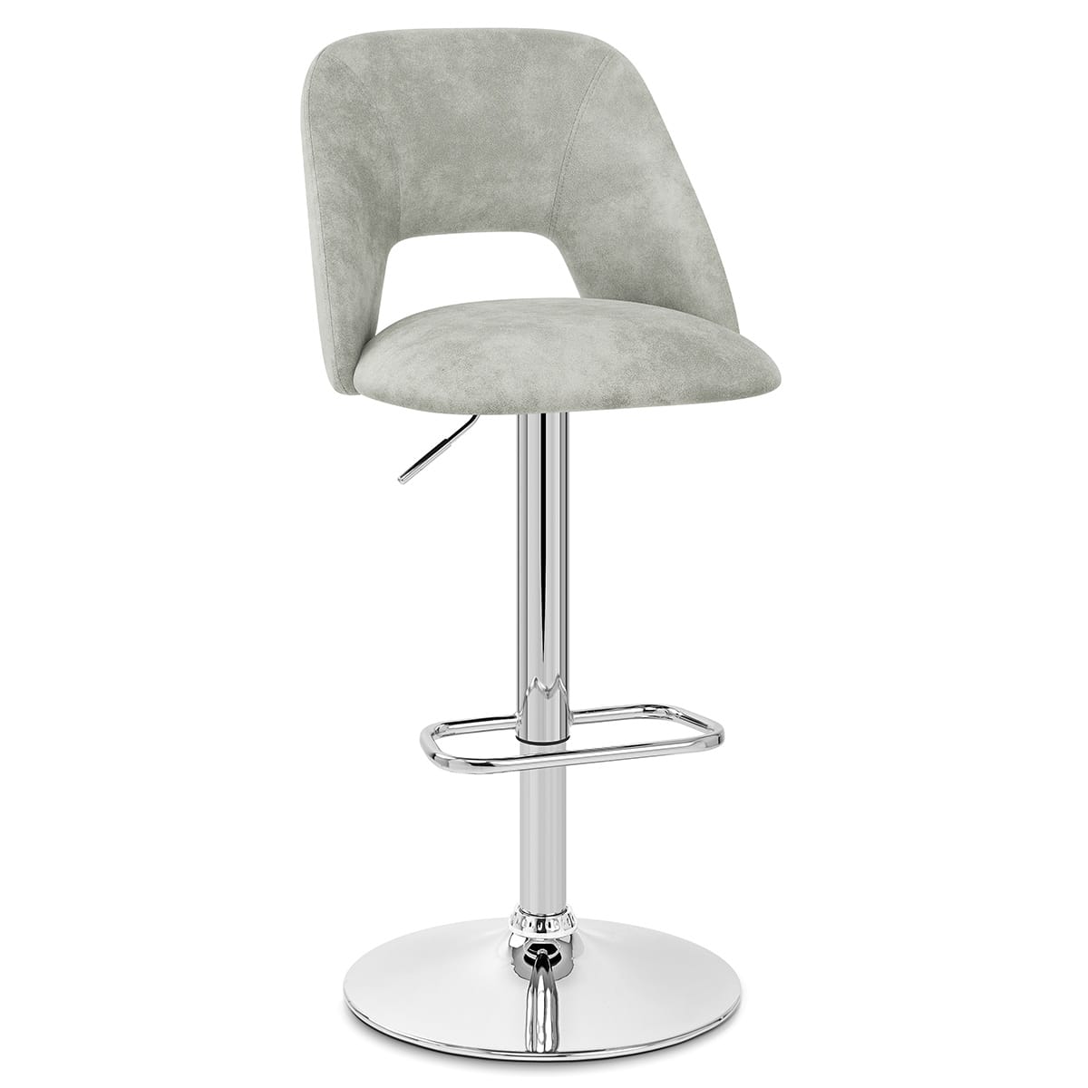 Sgabello Ecopelle - Phoenix Grigio