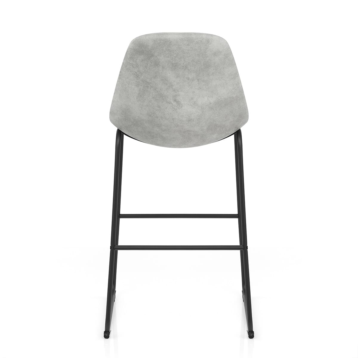 Sgabello Tessuto Anticato - Platina Grigio