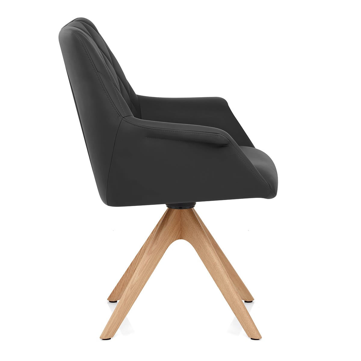 Sedia Vera Pelle Quercia - Portobello Nero