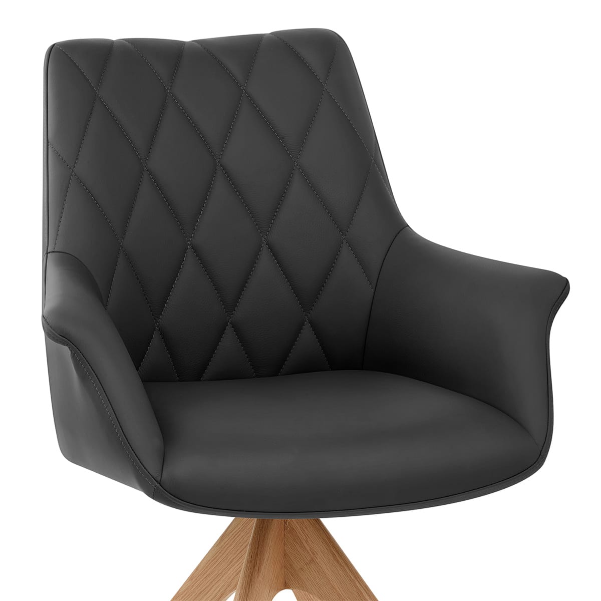 Sedia Vera Pelle Quercia - Portobello Nero