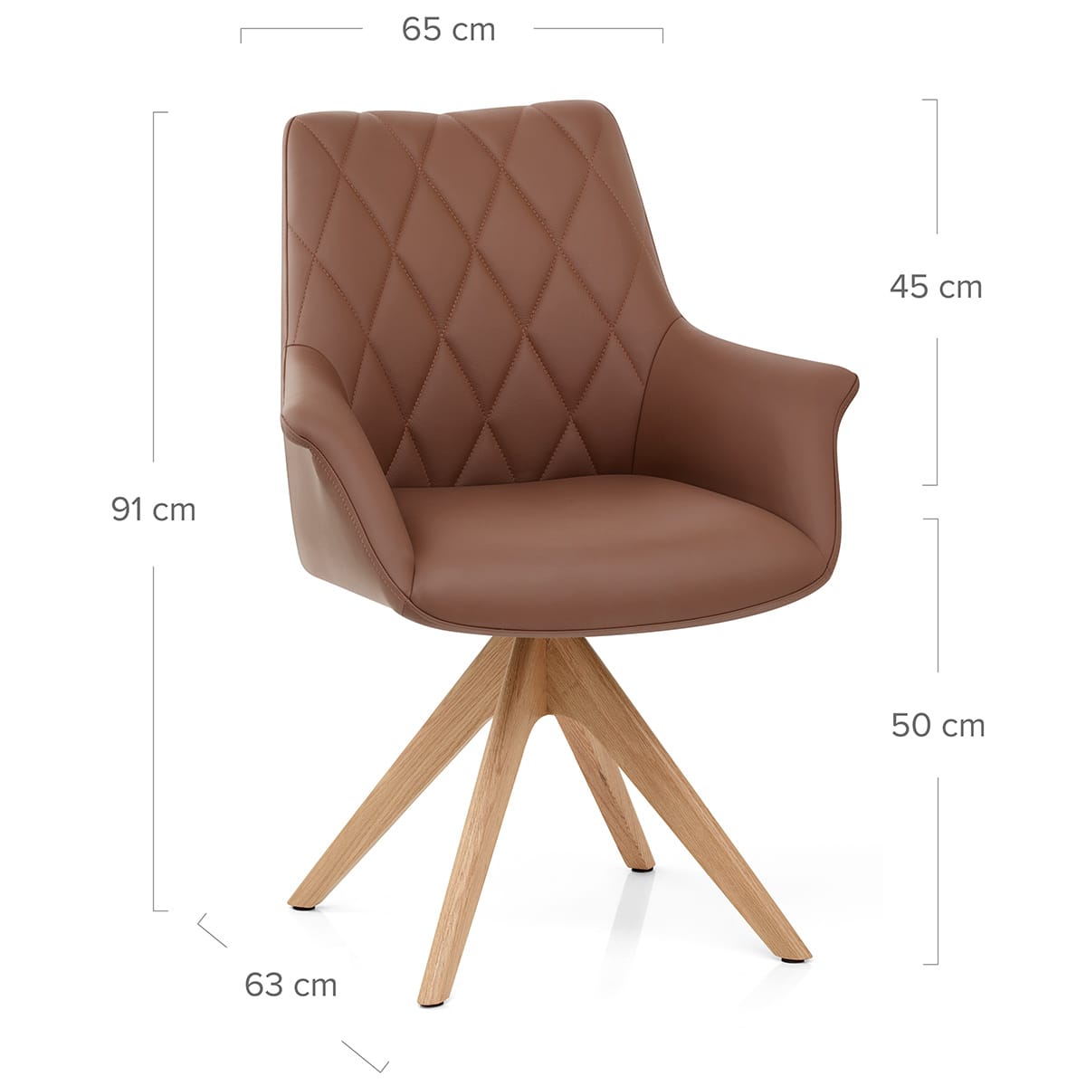 Sedia Vera Pelle Quercia - Portobello Marrone
