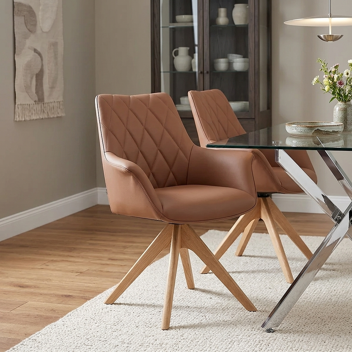 Sedia Vera Pelle Quercia - Portobello Marrone
