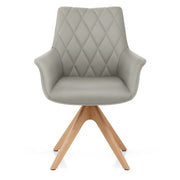 Sedia Vera Pelle Quercia - Portobello Grigio