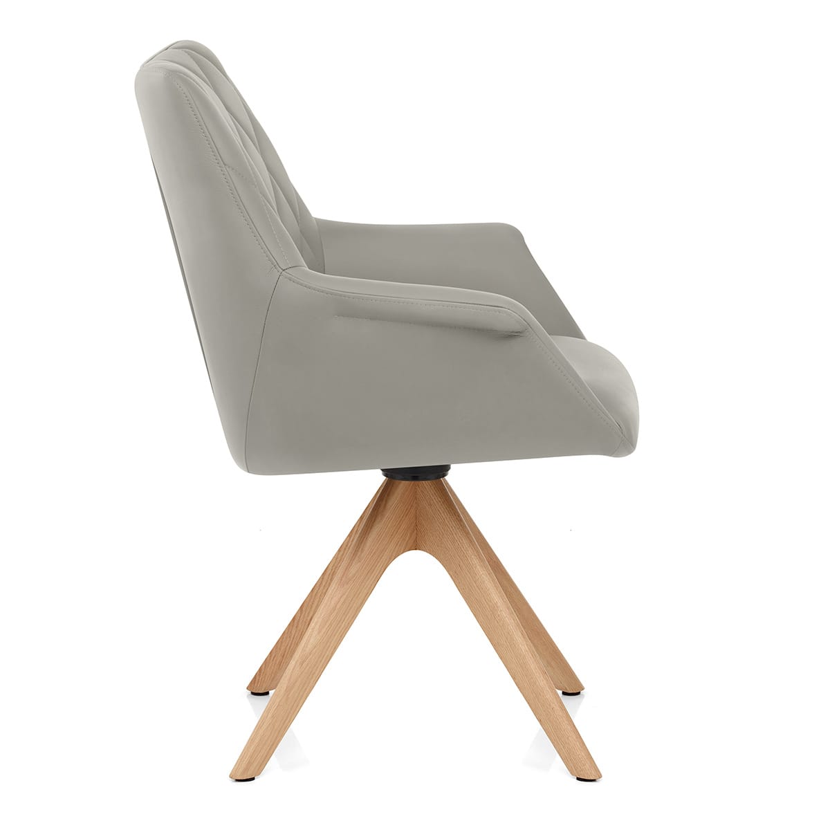 Sedia Vera Pelle Quercia - Portobello Grigio