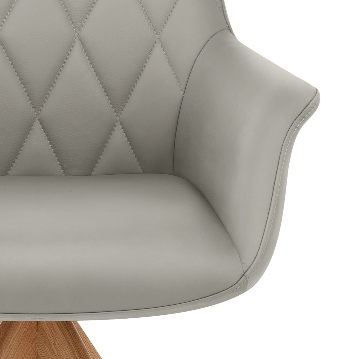 Sedia Vera Pelle Quercia - Portobello Grigio