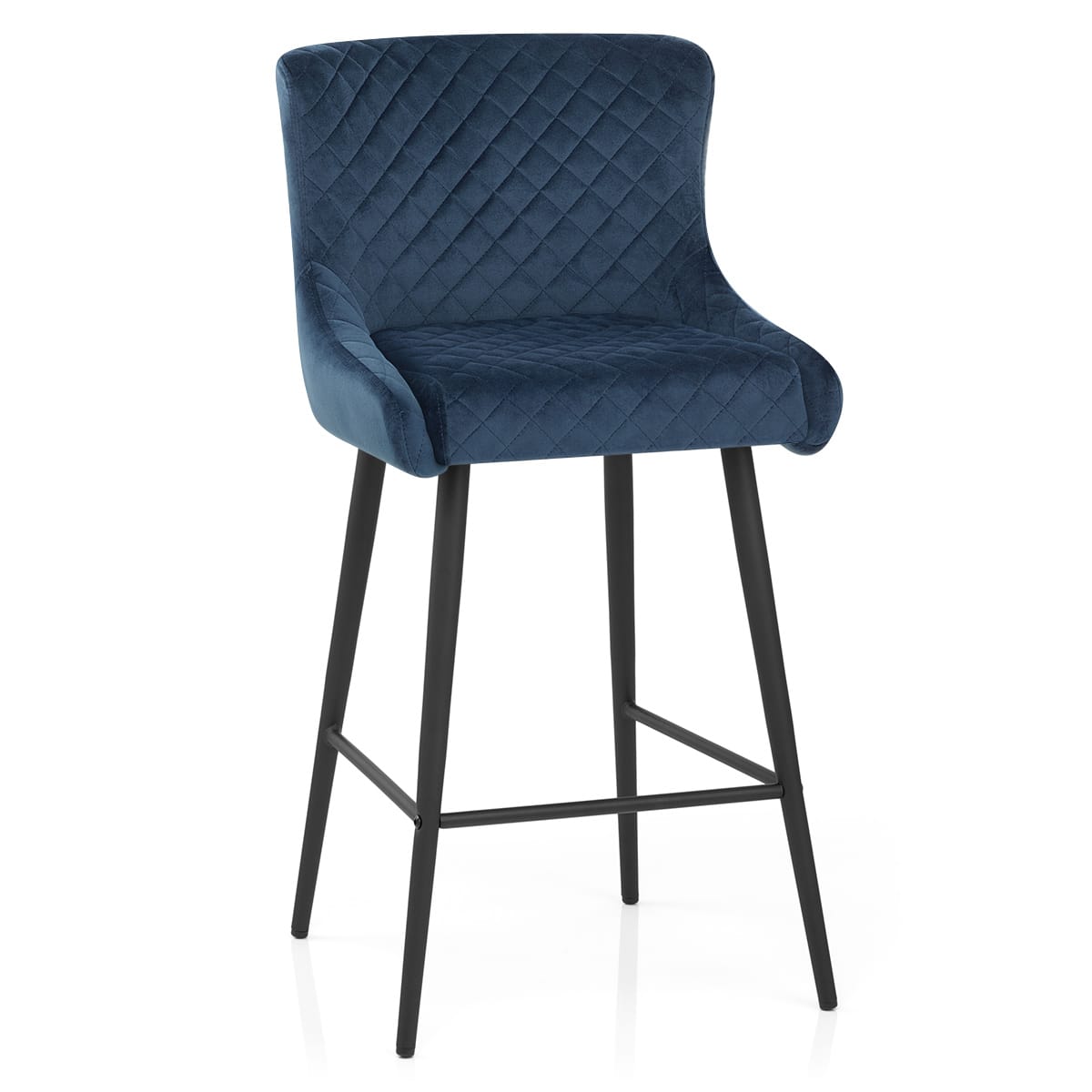 Sgabello Velluto - Provence Blu
