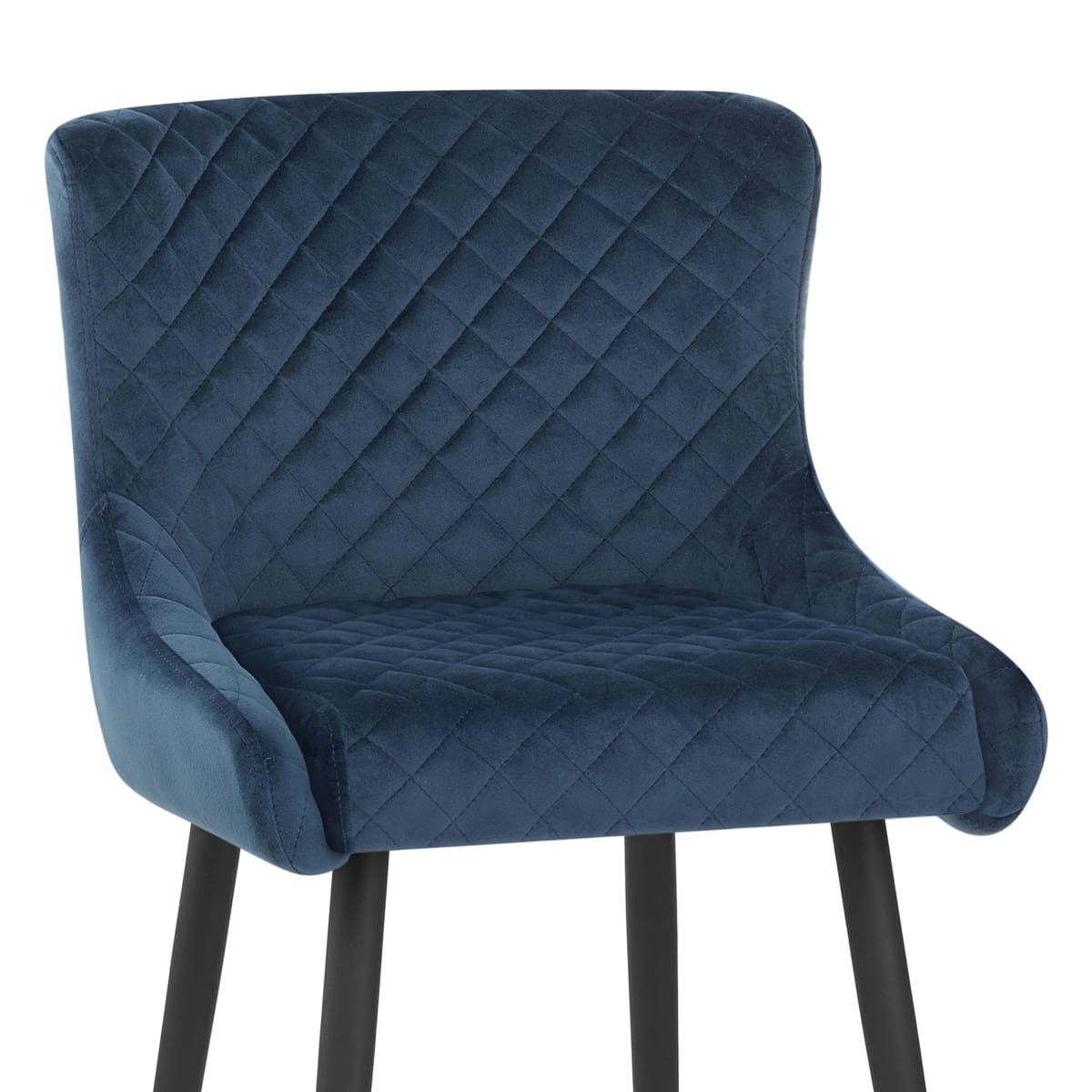Sgabello Velluto - Provence Blu