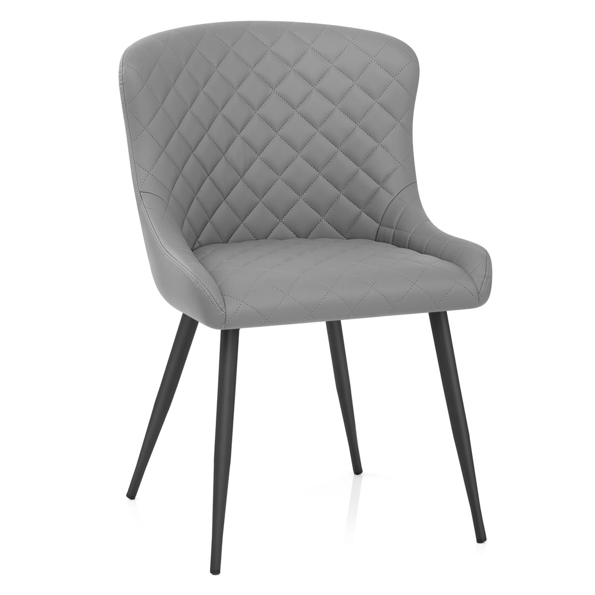 Sedia Ecopelle Metallo - Provence Grigio
