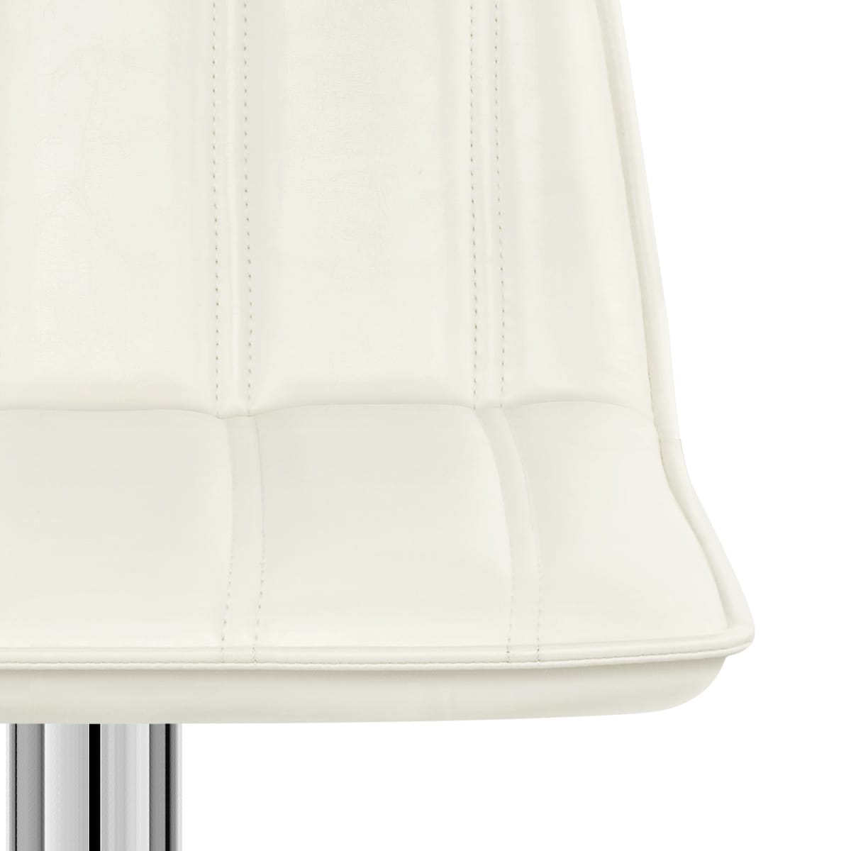 Sgabello Ecopelle Cromato - Pulse Crema