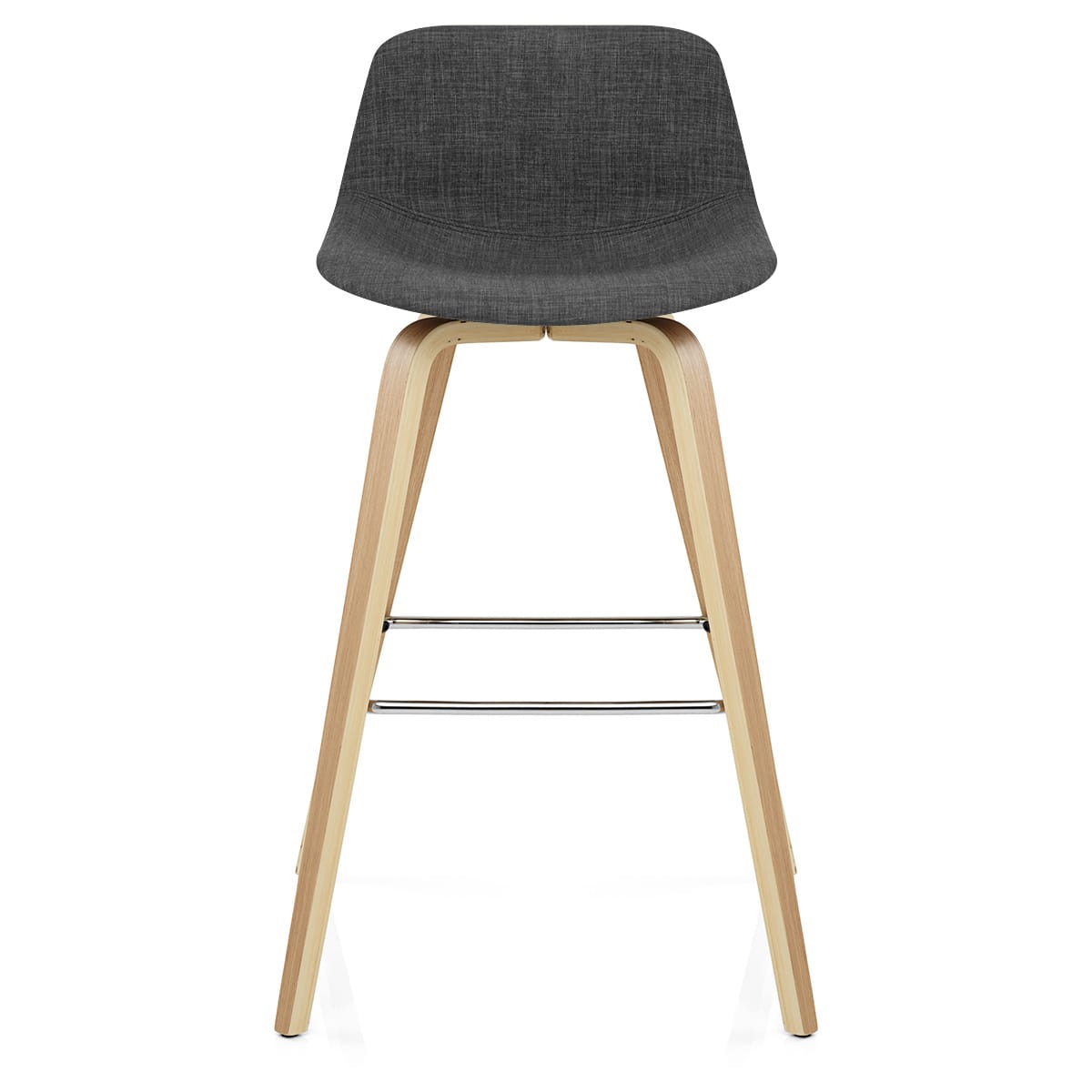 Sgabello Tessuto Legno - Reef Grigio scuro