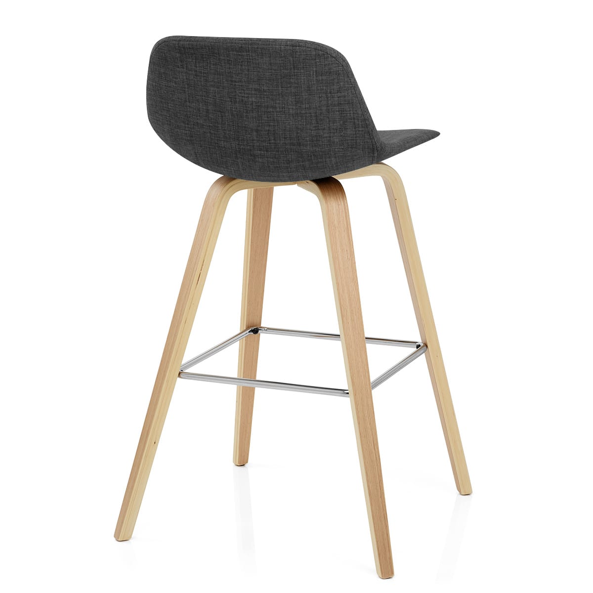 Sgabello Tessuto Legno - Reef Grigio scuro