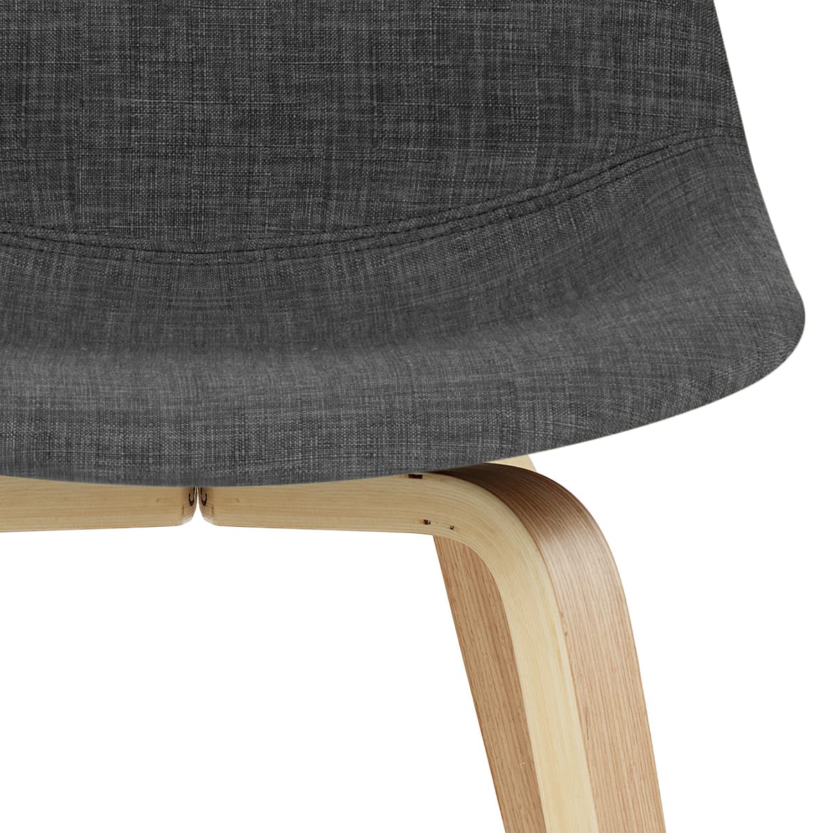 Sgabello Tessuto Legno - Reef Grigio scuro