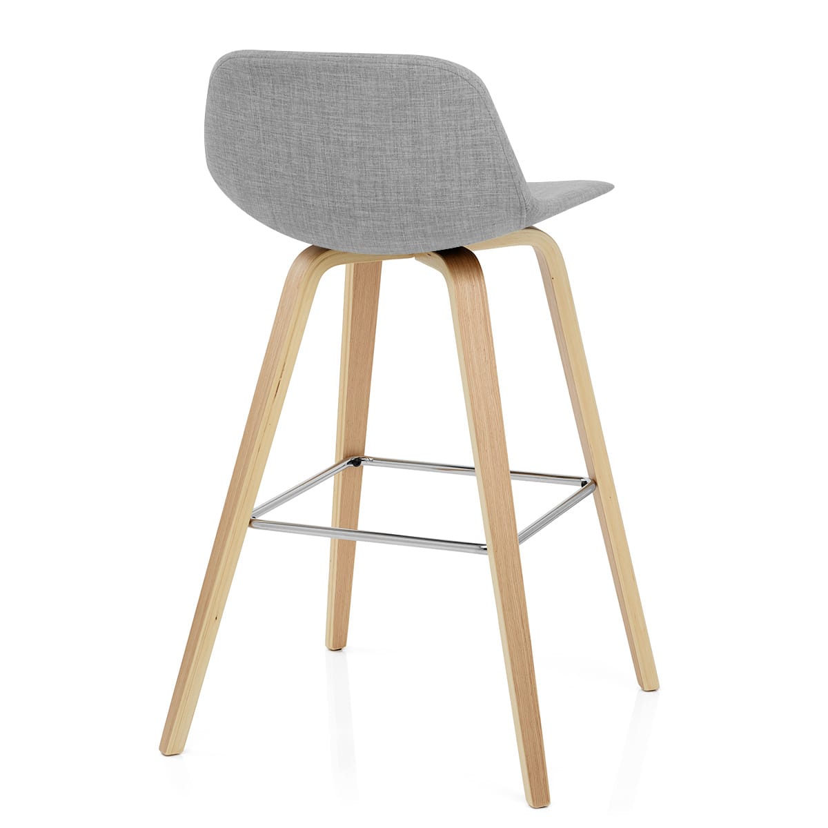Sgabello Tessuto Quercia - Reef Grigio