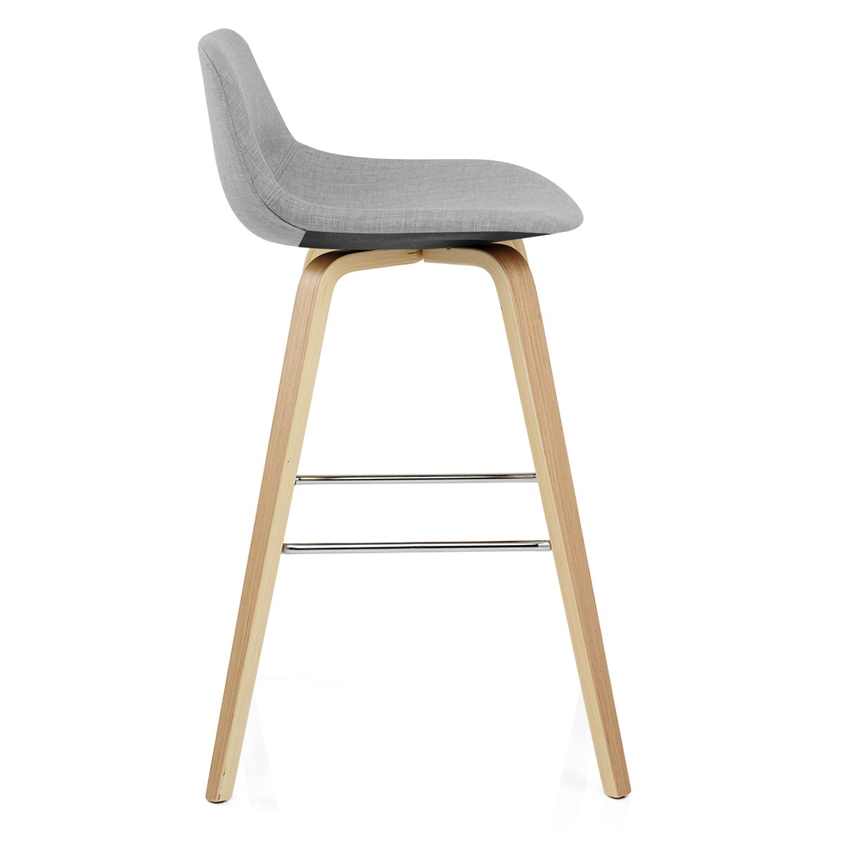 Sgabello Tessuto Quercia - Reef Grigio