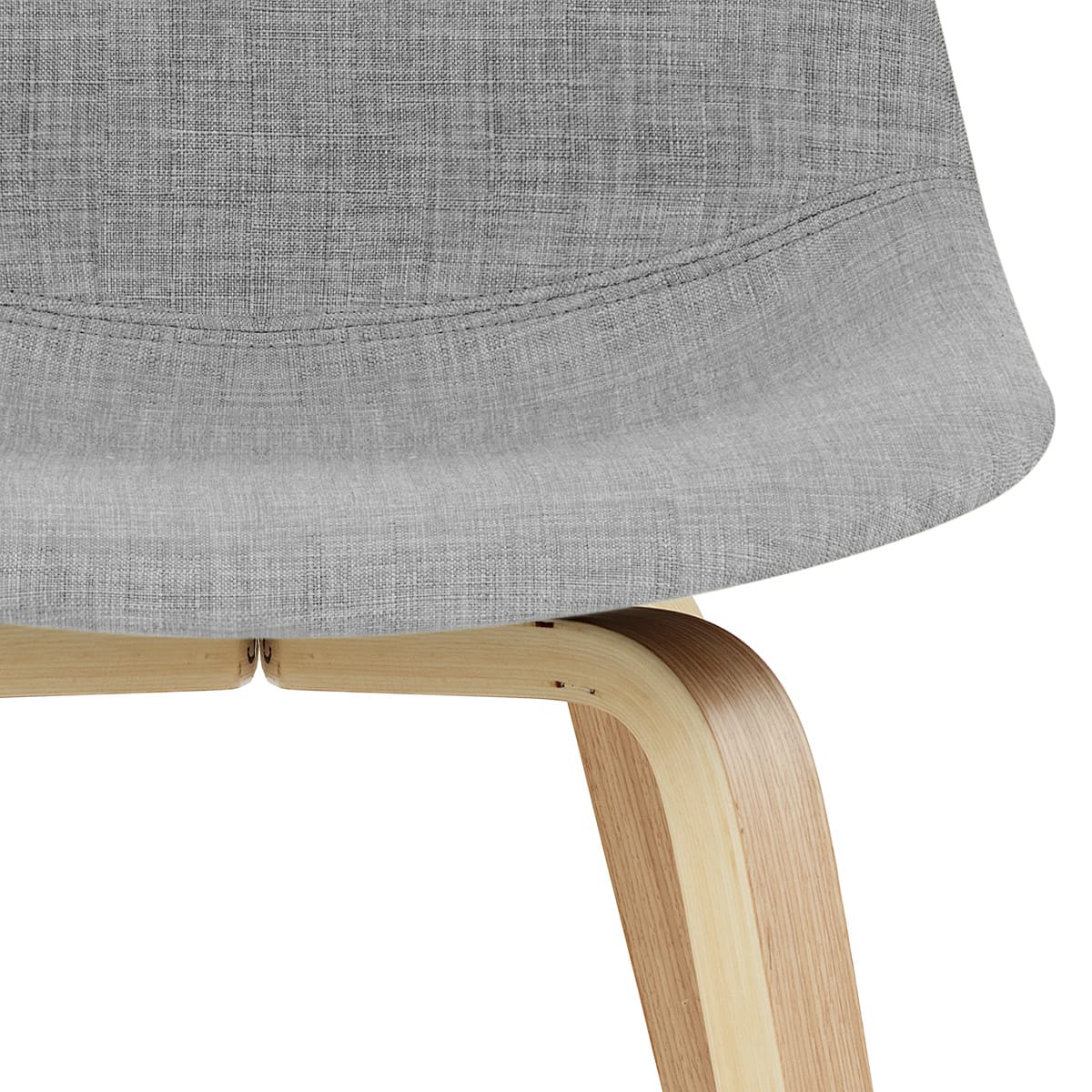 Sgabello Tessuto Quercia - Reef Grigio