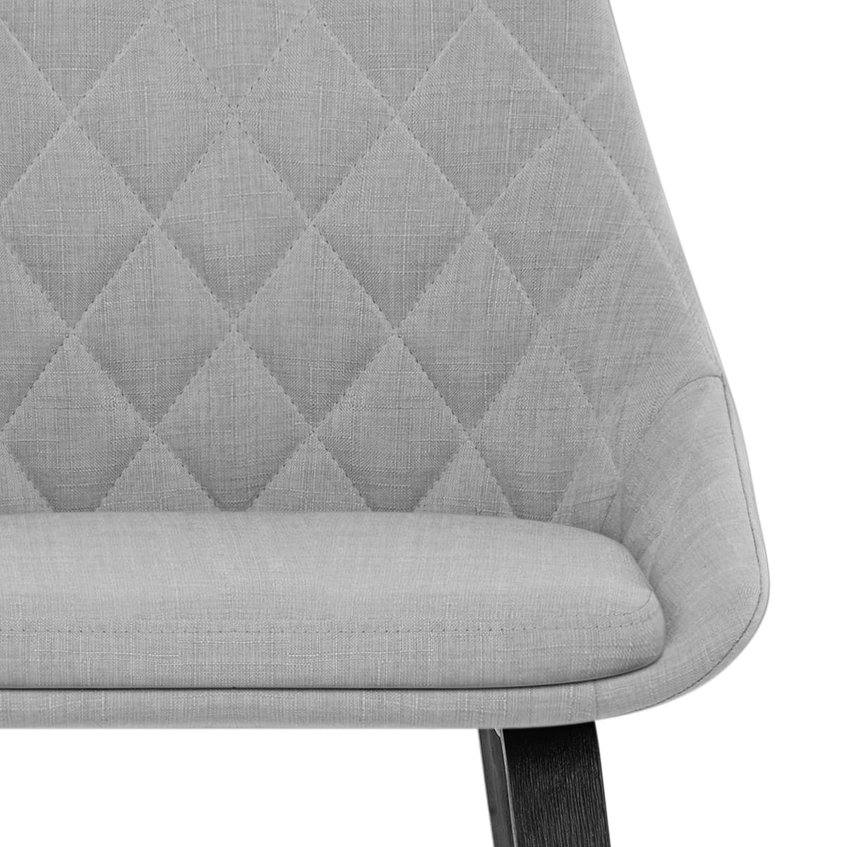 Sgabello Tessuto Legno - Regent Grigio