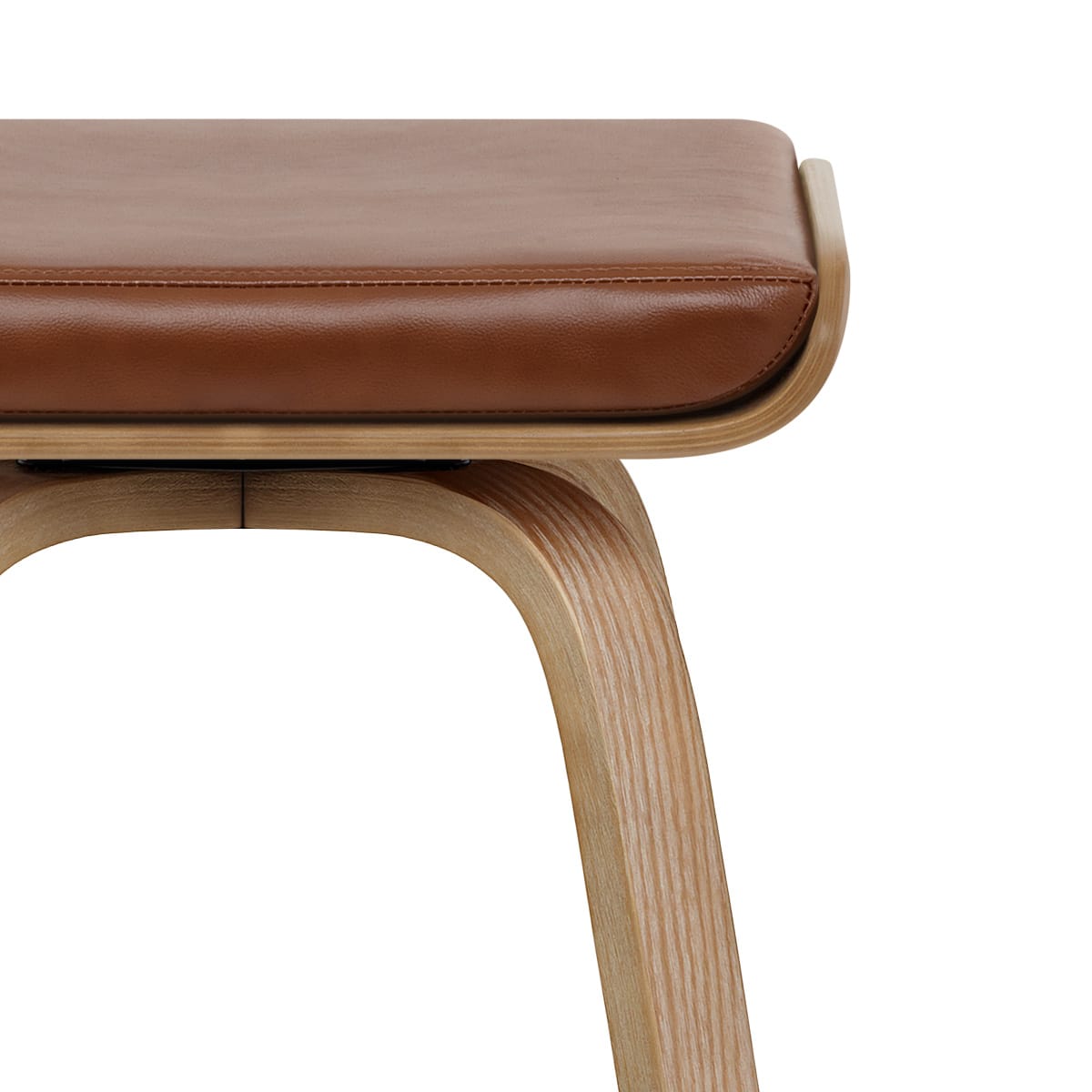 Sgabello Vera Pelle Quercia - Remy Marrone