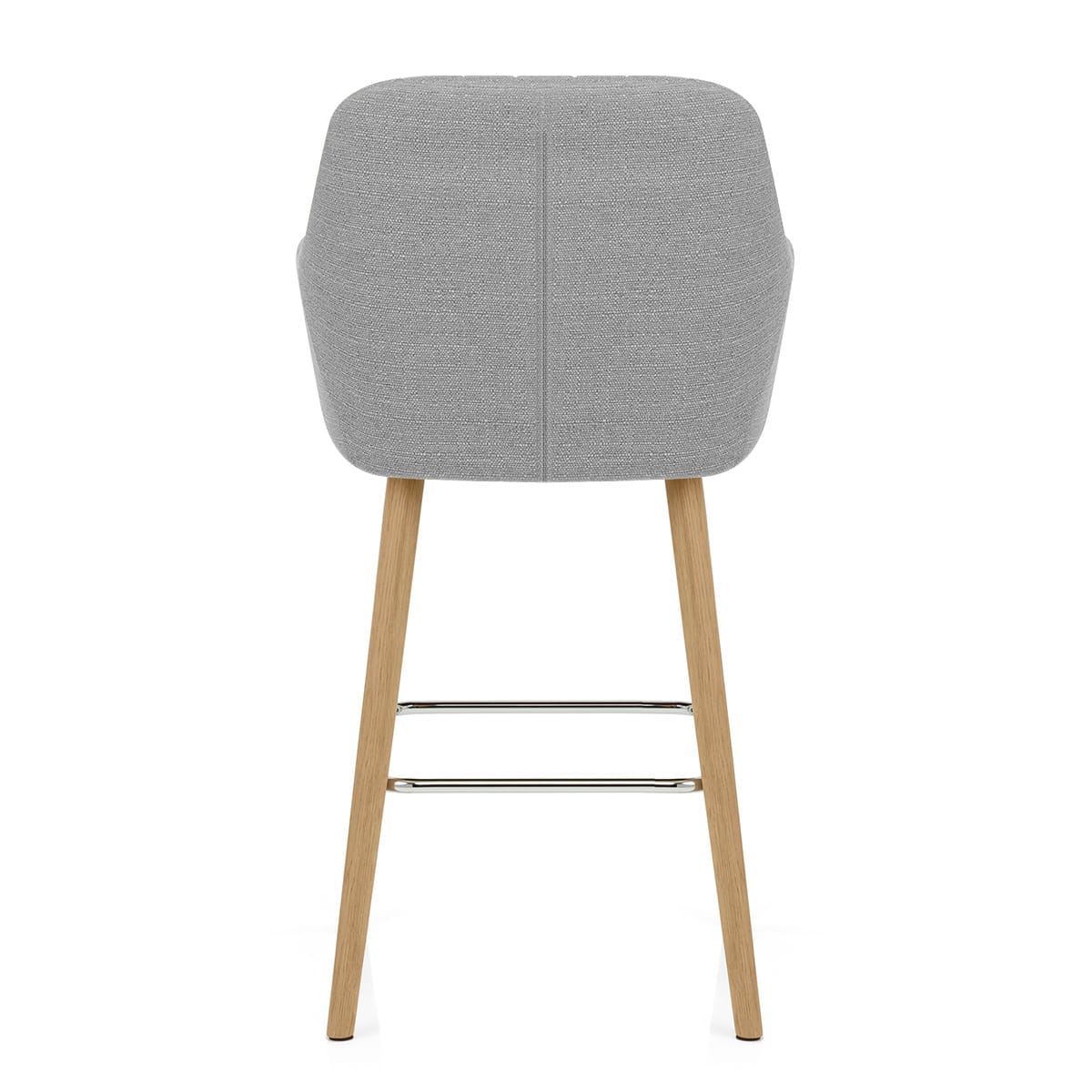Sgabello Tessuto Legno - Rio Grigio