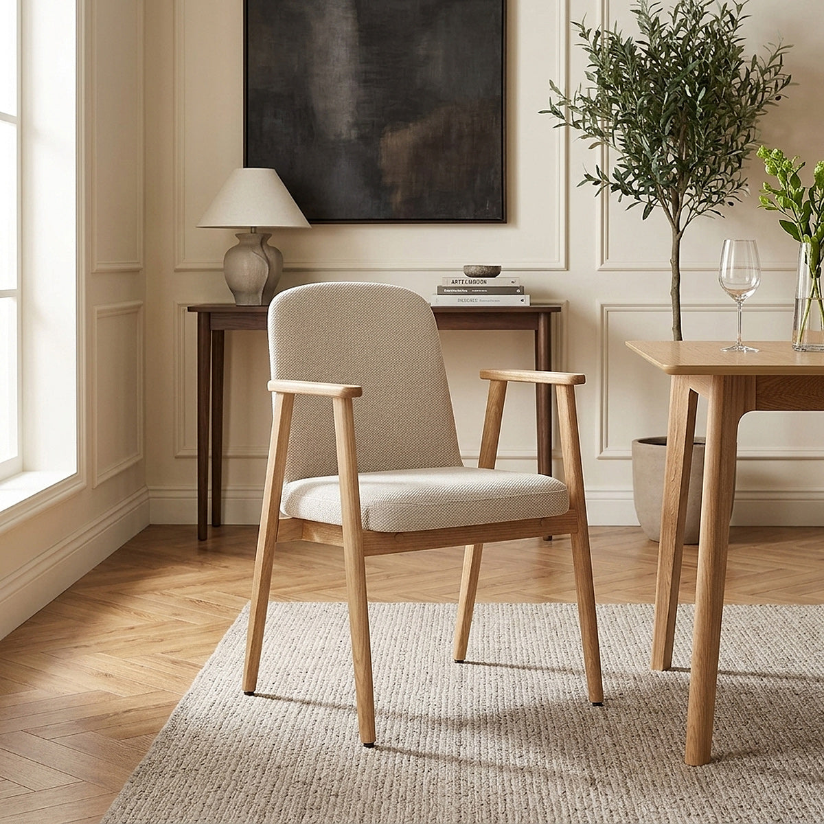 Sedia Tessuto Quercia - Ripley Beige